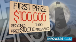$100,00 grand prize winner; $10,000 second place; $5,000 third place
